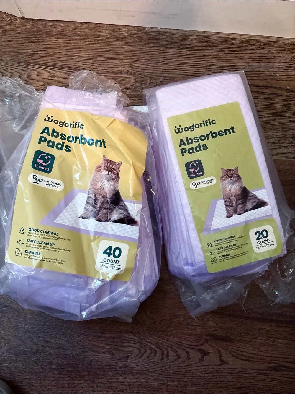 Wagorific Cat Litter box Absorbent Pads Scented 23 Count New